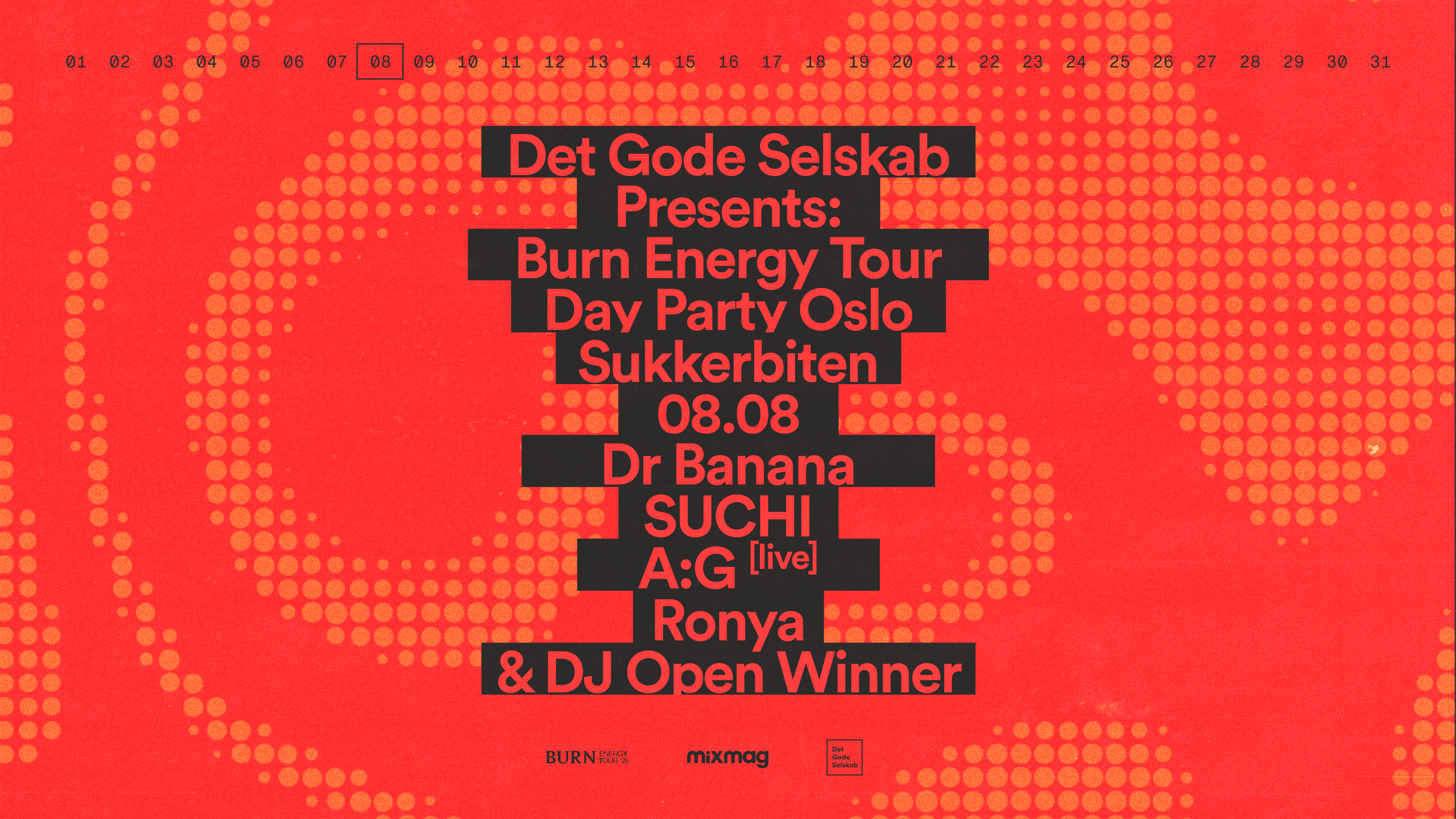 Det Gode Selskab x Burn Energy Tour 2026 x Mixmag