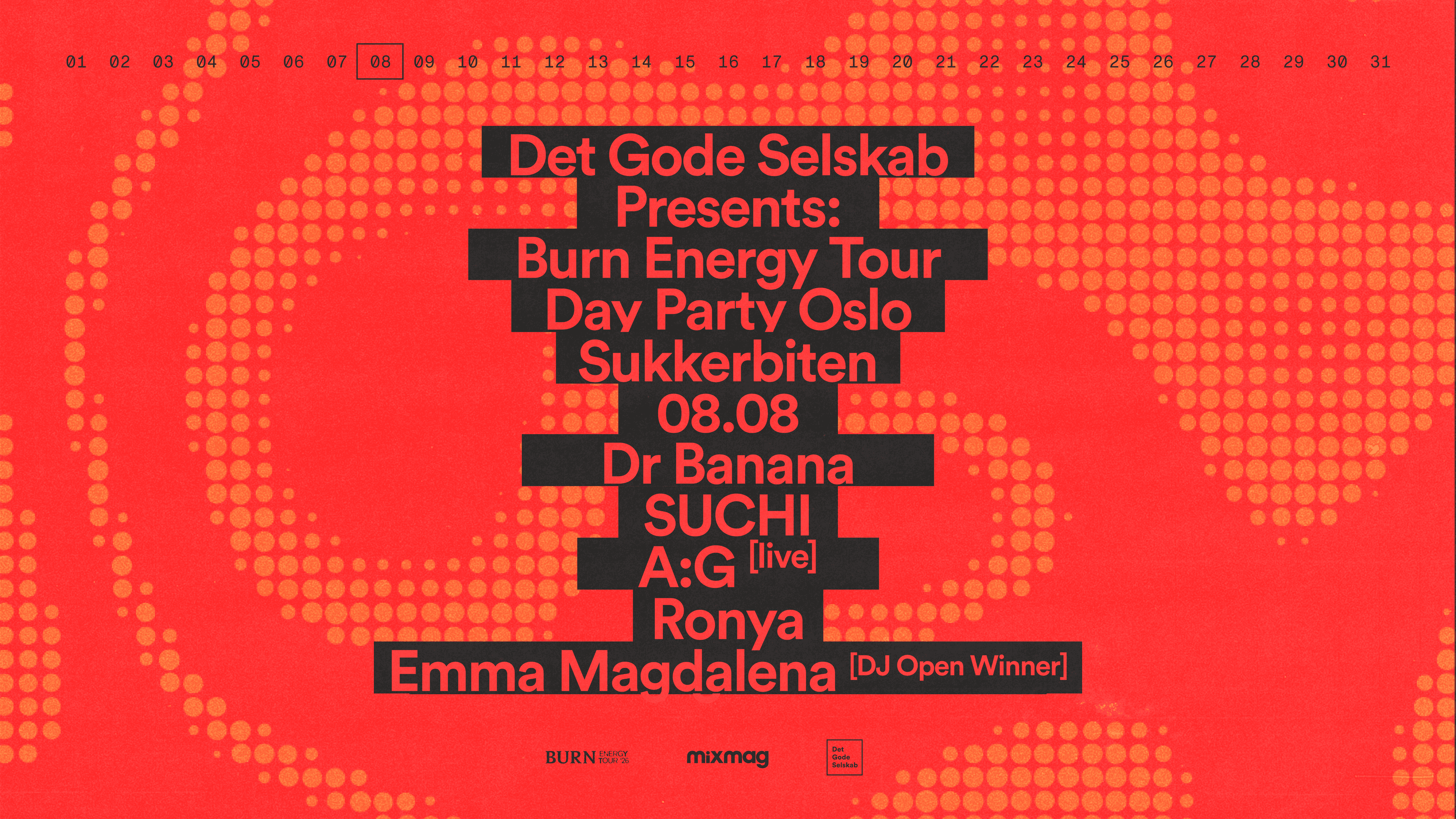Det Gode Selskab x Burn Energy Tour 2026 x Mixmag